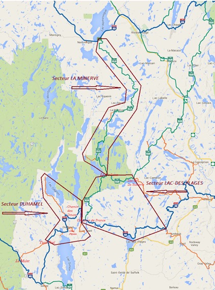 Map of Snowmobile Trails